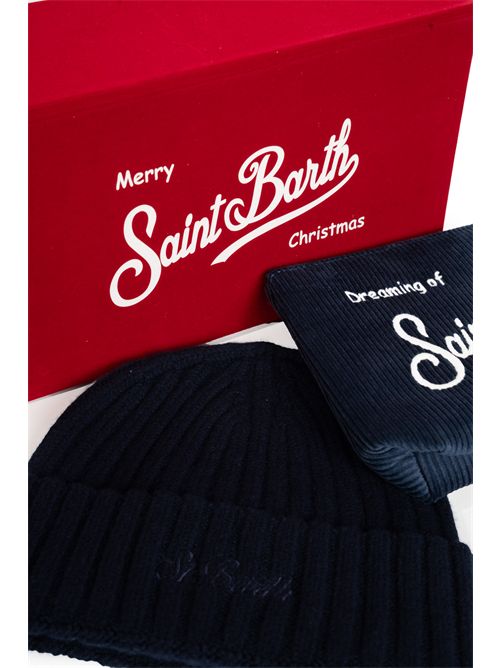 Christmas Box cappello e pochette Blu Mc2 Saint Barth | BOX002100164I